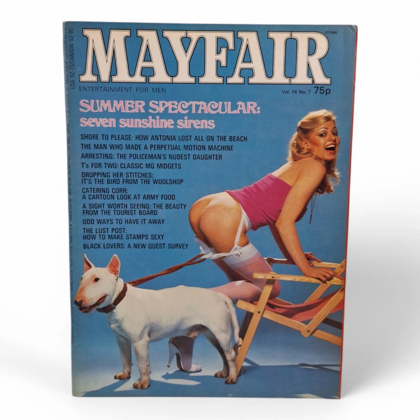 Vintage Mayfair Magazine Vol. 16 No. 7 July 1981  U.K Helle Kjaer