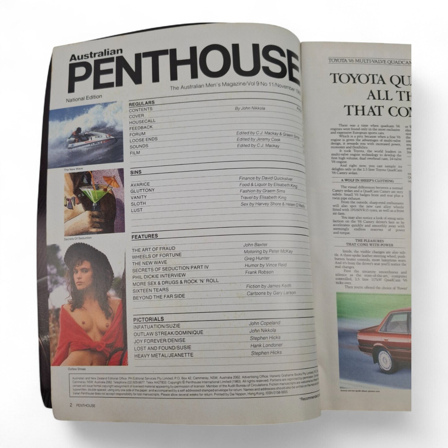 AUSTRALIAN PENTHOUSE Men's Magazine November 1988