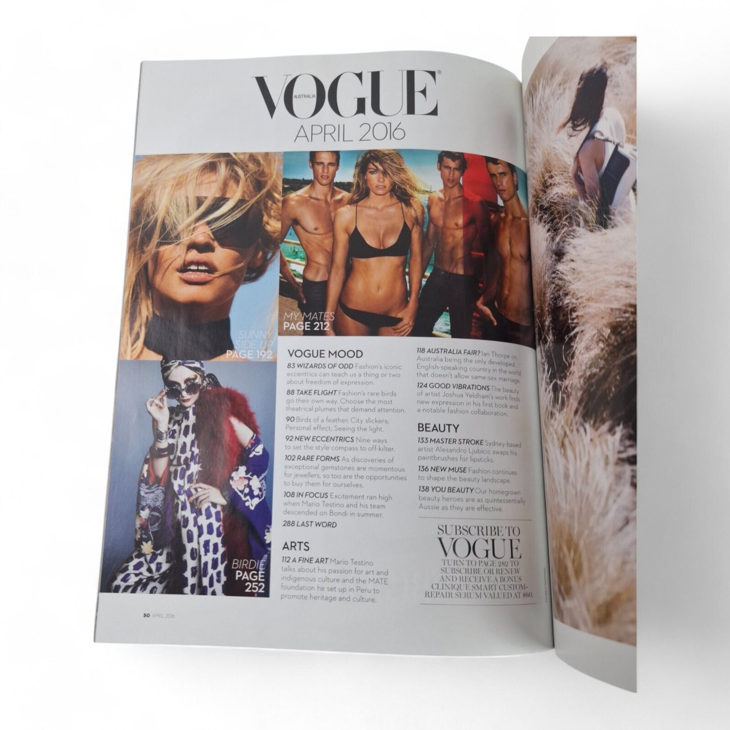 Vogue Australia Magazine April 2016 Mario Testino Cover EXCELLENT COMPLETE
