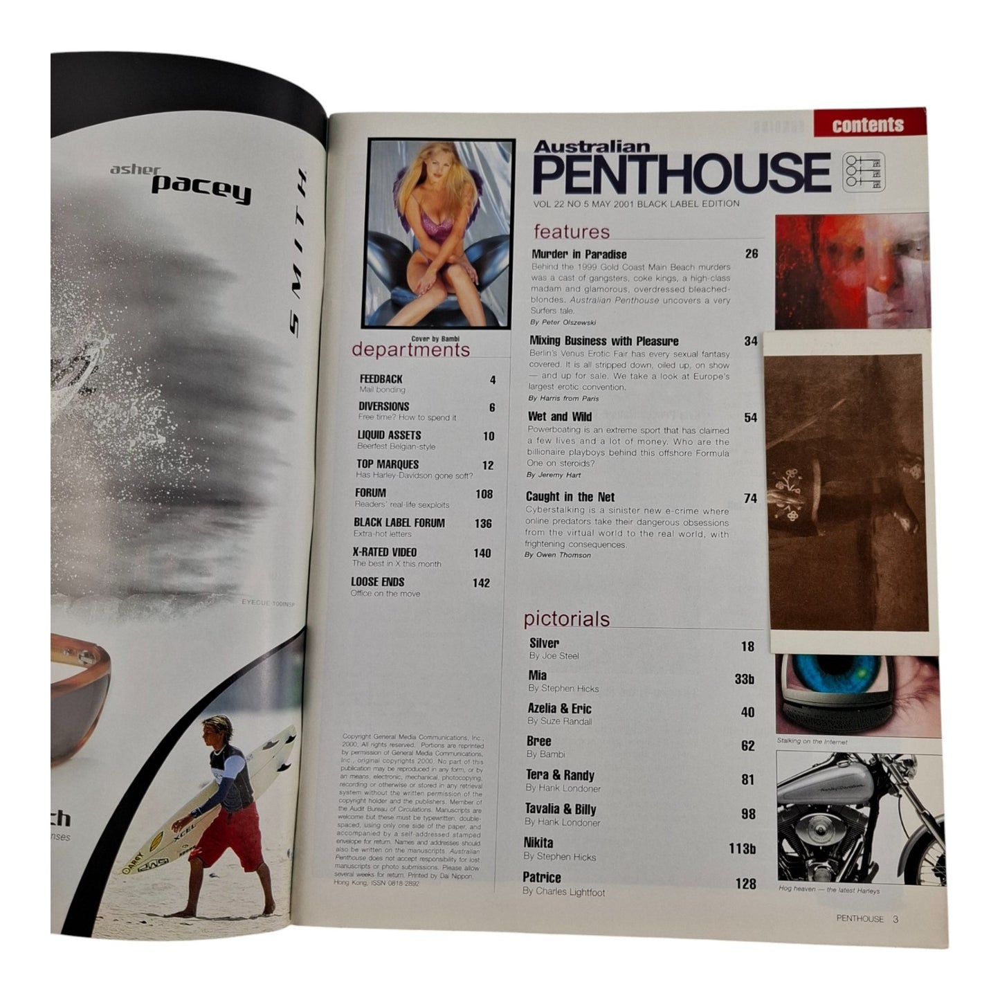 AUSTRALIAN PENTHOUSE Men's Magazine Black Label May 2001 Bree Maddox
