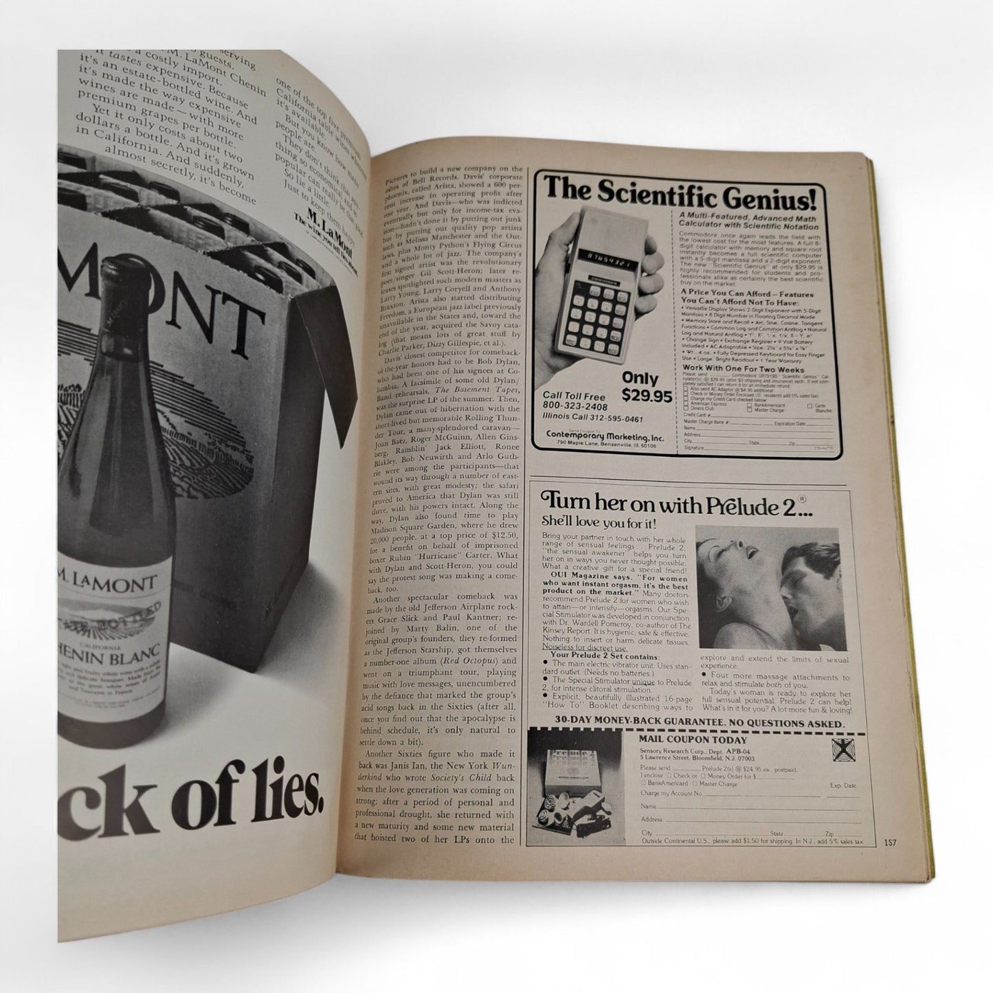 PLAYBOY MAGAZINE April 1976 Kristine De Bell Complete