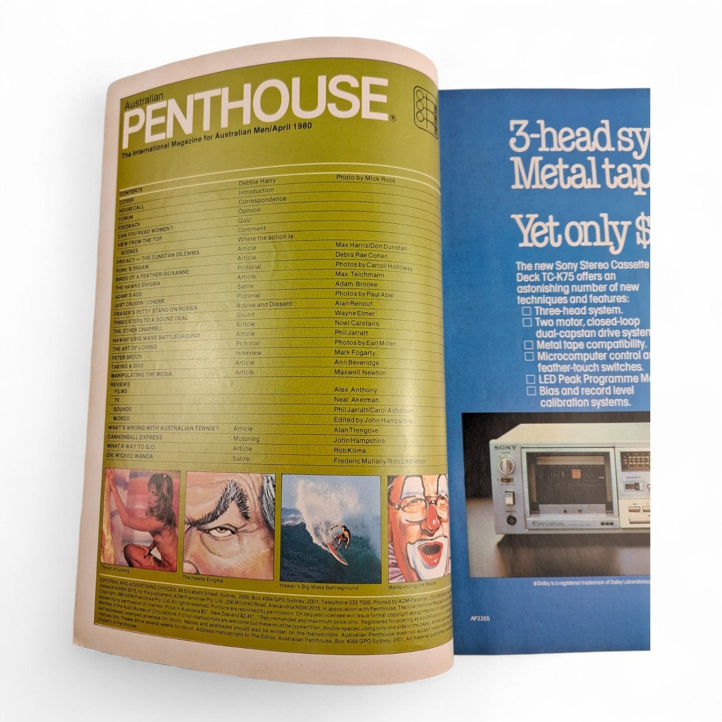 Australian Penthouse Magazine - April 1980 Deborah Harry Blondie