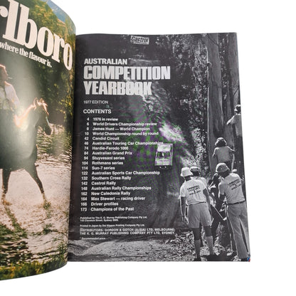 Australian Competition Yearbook 1977 – Touring Cars Grand Prix Rally James Hunt