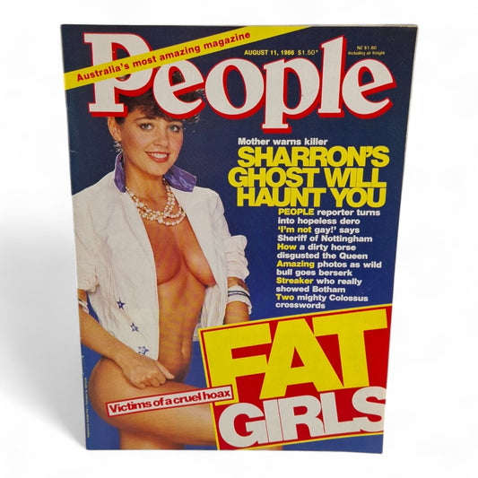 Australian PEOPLE MAGAZINE With PIX August 11th 1986 Christine Peake