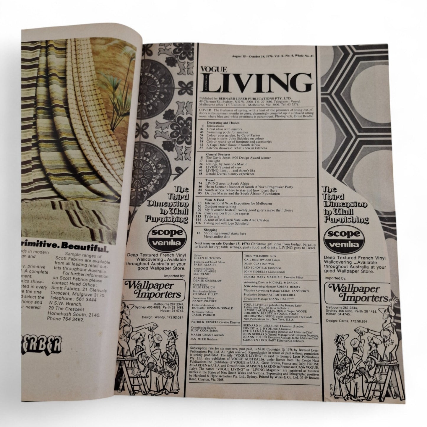 Vintage Vogue Living Australian Magazine - No. 4 1976