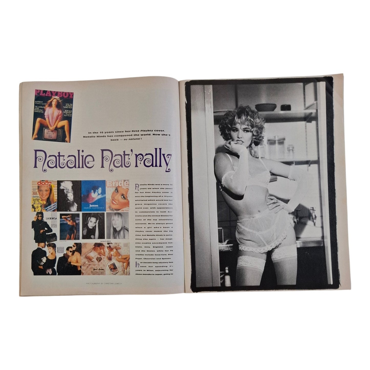 Australian Playboy Magazine February 1992 Natalie Hinds /Tonja Christensen