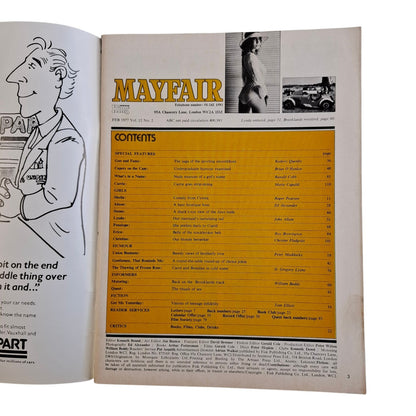 Mayfair Magazine February 1977 Vol. 12 No. 2 Sheila Hopkin / Lynda Lusardi
