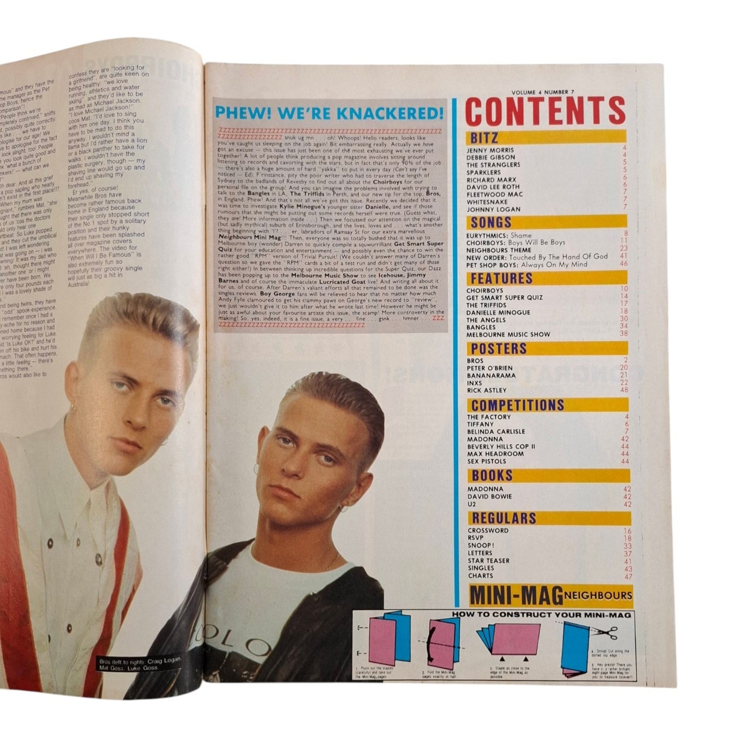 Smash Hits Magazine Australia April 1988 Jason Donovan / Dannii Minogue