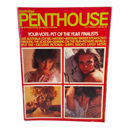 AUSTRALIAN PENTHOUSE September 1980 Vol. 1 No. 12 Men's Magazine Donna Turner