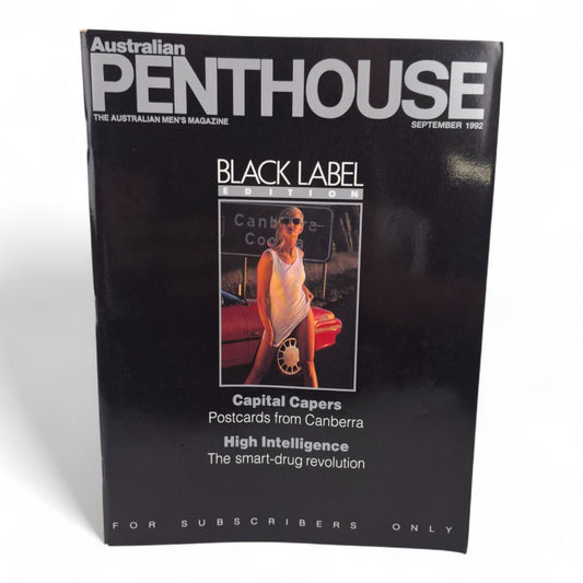 AUSTRALIAN PENTHOUSE Men's Magazine Black Label September 1992