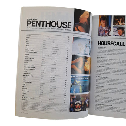 Australian Penthouse Magazine February 1991 Goldie Stevens / Suzette Haverstone