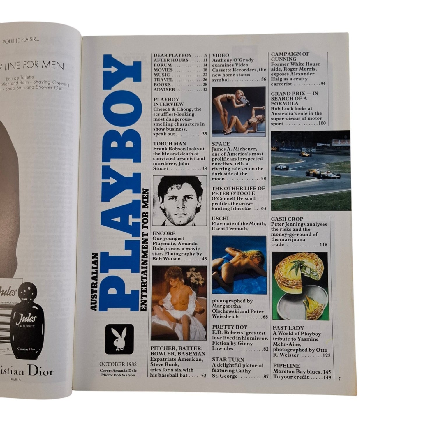 Australian Playboy October 1982 Amanda Dole / Uschi Termath
