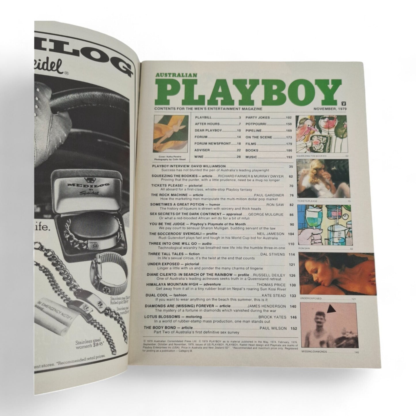 Australian Playboy Magazine November 1979 Kathy Pereira / Sharon Mulligan