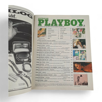 Australian Playboy Magazine November 1979 Kathy Pereira / Sharon Mulligan