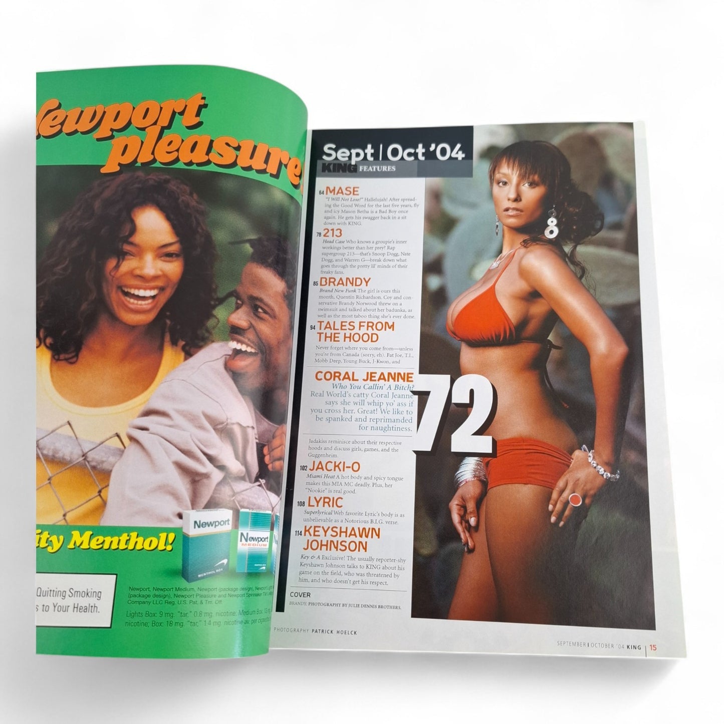 King Magazine September October 2004 Brandy/ Mase