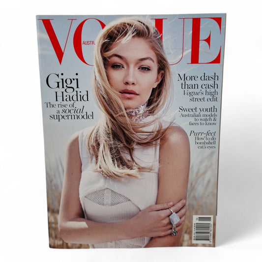 Vogue Australia Magazine June 2015 Gigi Hadid Cover EXCELLENT