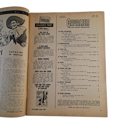 Cavalier Magazine Australia For Men August 1953 Vol. 1 No. 9 Vargas Girl