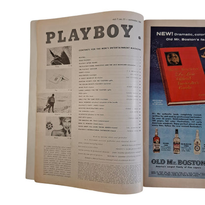 Playboy Magazine November 1960 Anni Sessanta / Joni Mattis