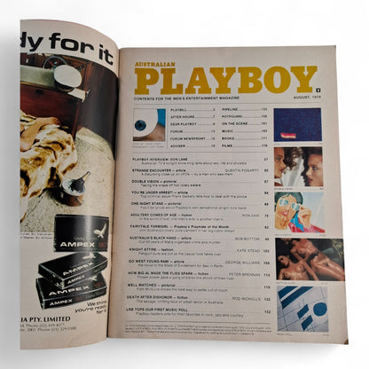 Vintage Australian Playboy - August 1979 - Magazine Julie Lambert