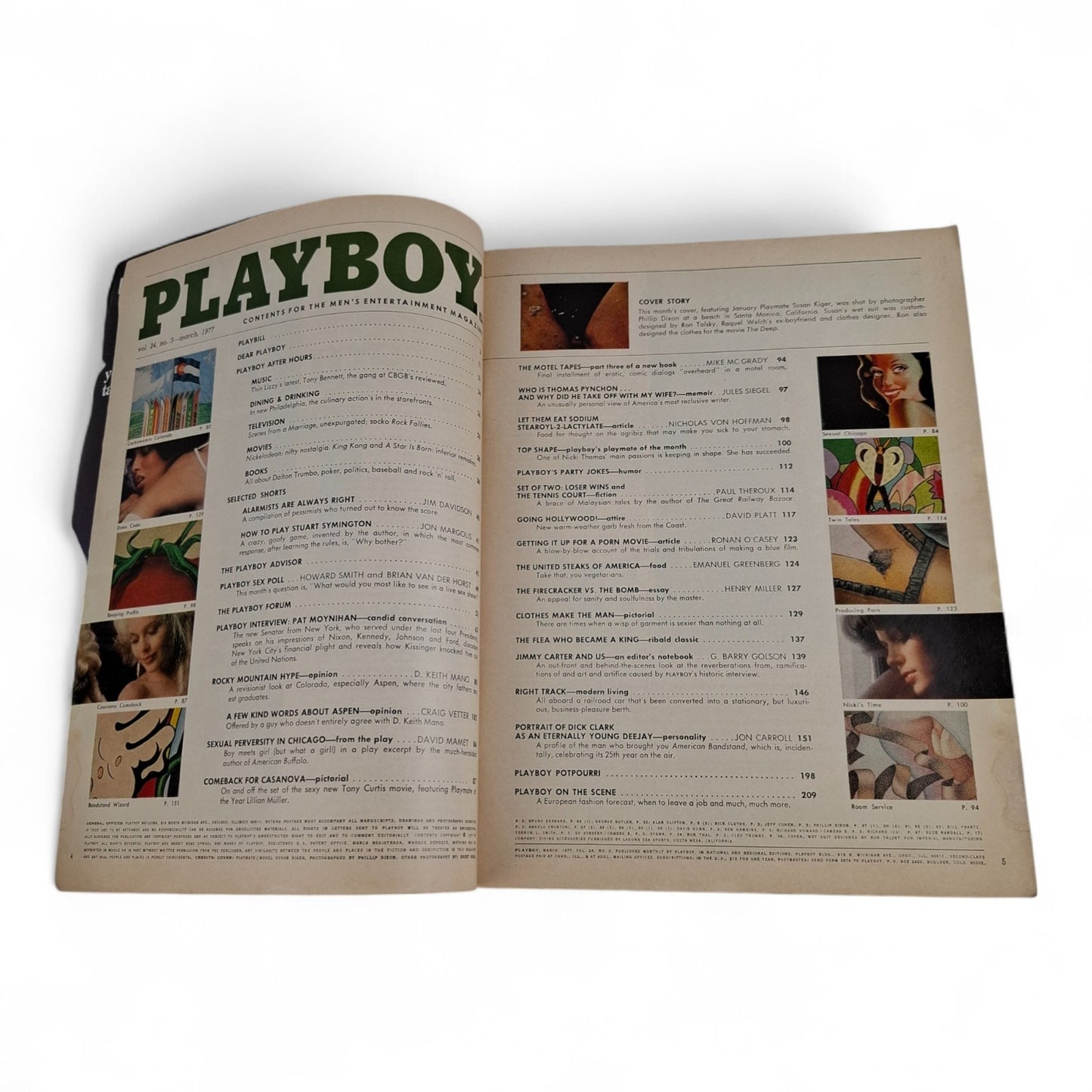 Playboy Magazine March 1977 Susan Kiger COMPLETE