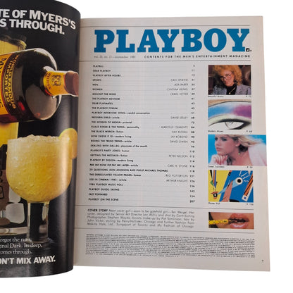 PLAYBOY MAGAZINE November 1985 Teri Weigel / Pamela Saunders