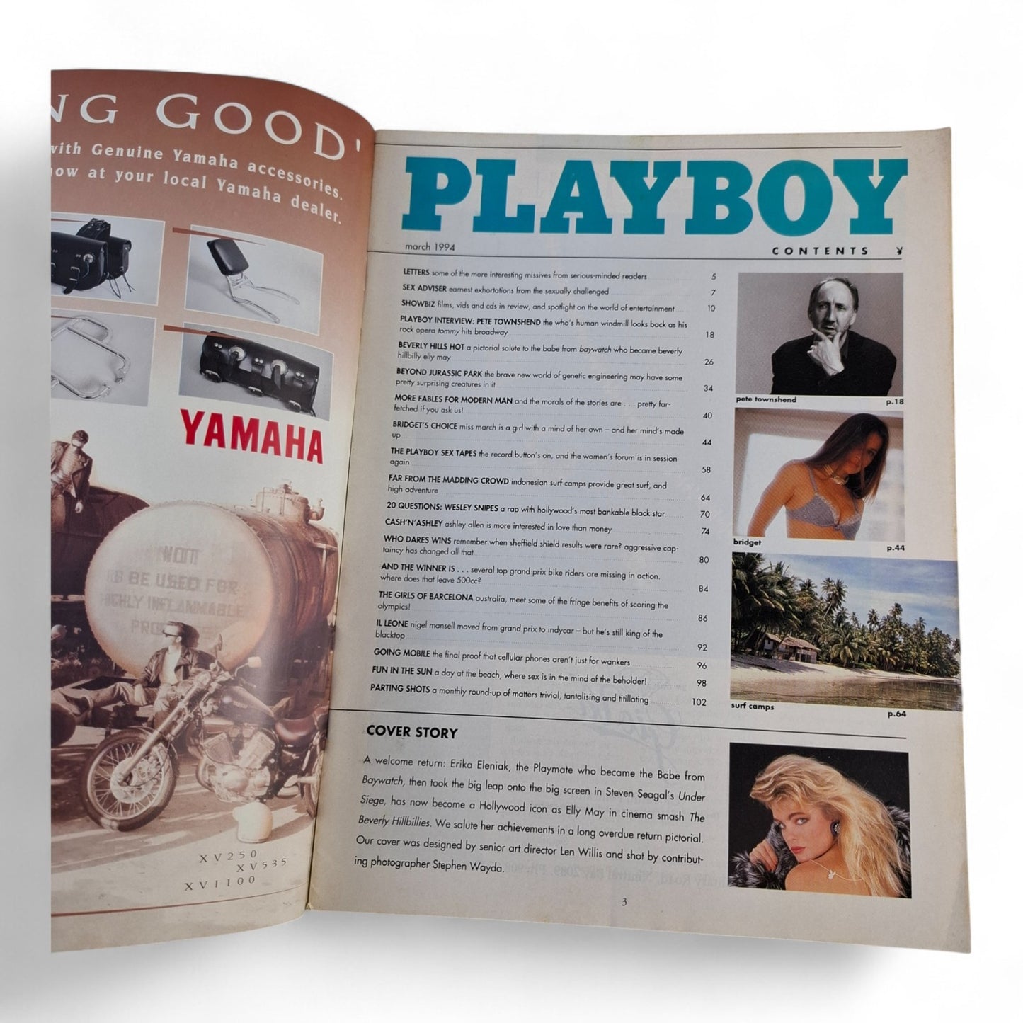 Australian Playboy Magazine March 1994 Erika Eleniak