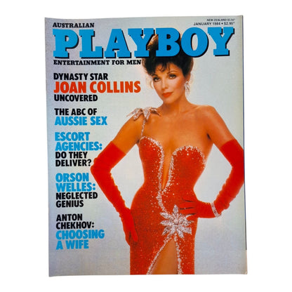 Australian Playboy Magazine January 1984 Joan Collins / Veronica Gamba