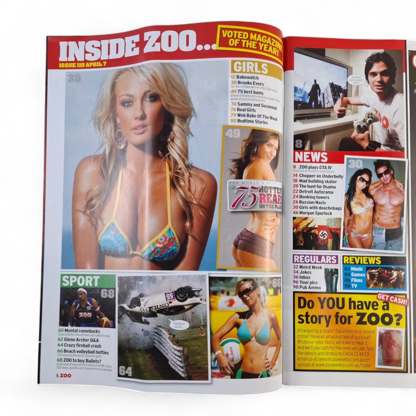 ZOO Weekly Magazine Australia #110 April 2008 Brooke Evers
