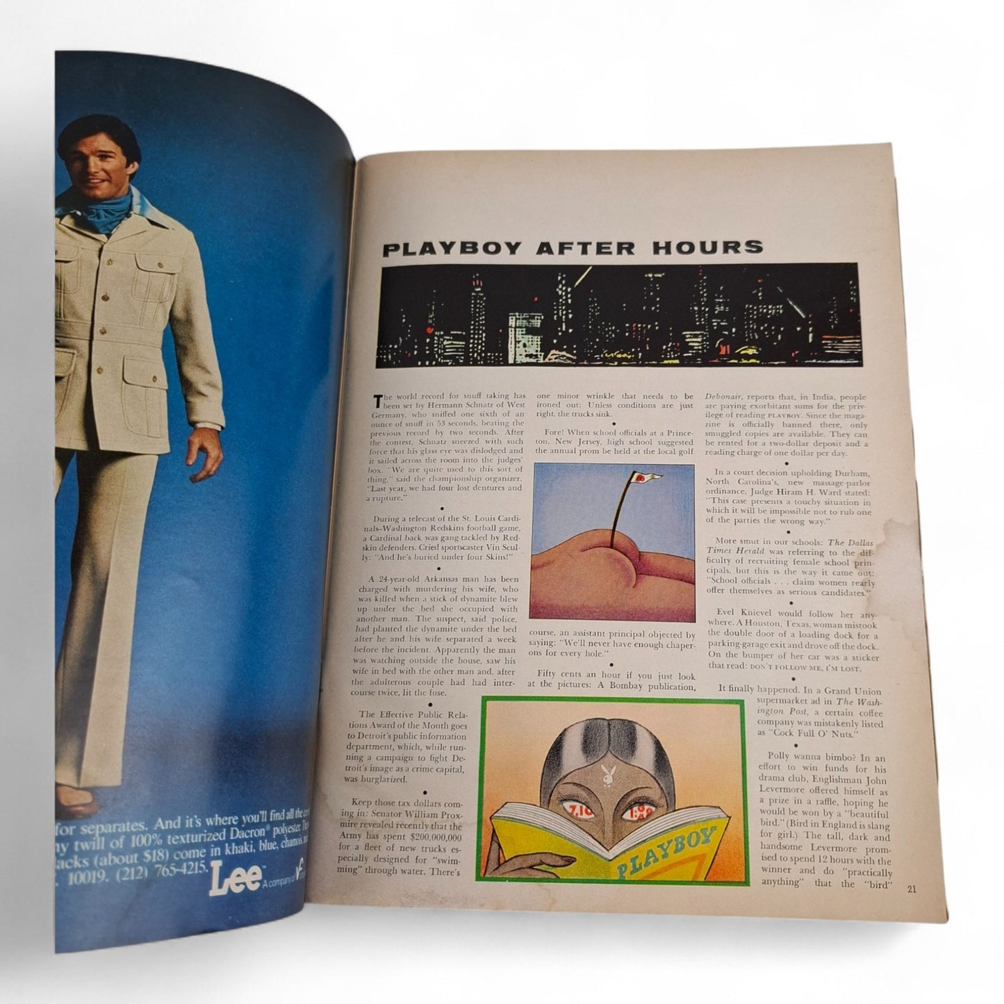 PLAYBOY MAGAZINE April 1976 Kristine De Bell Complete