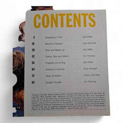 Penthouse Couples Magazine - Limited Edition No. 38 1993 EXCELLENT