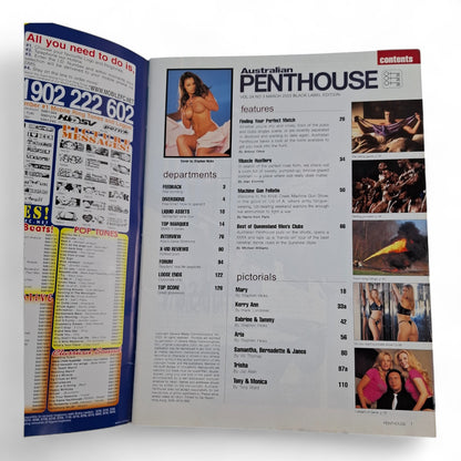 Australian Penthouse Magazine - Black Label March 2003 Aria