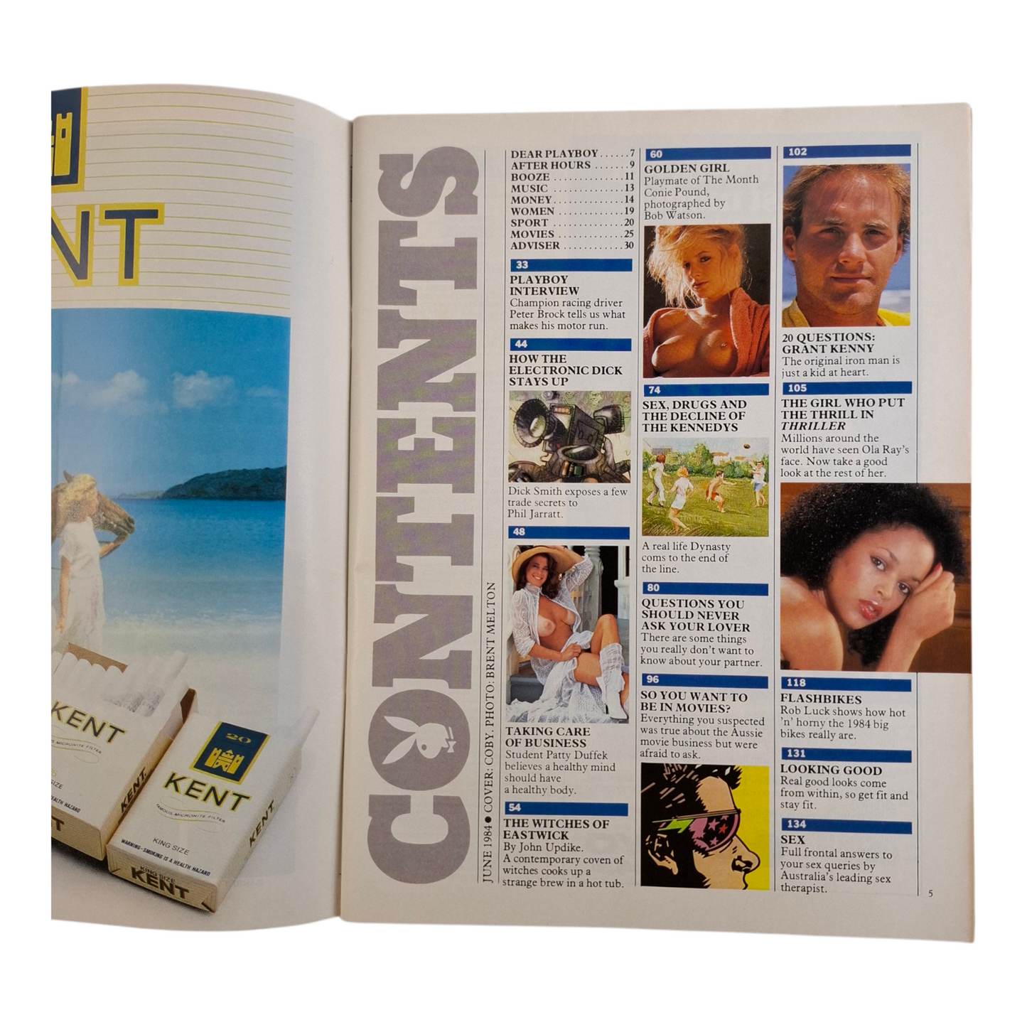 Australian Playboy Magazine June 1984 Coby /Conie Pound