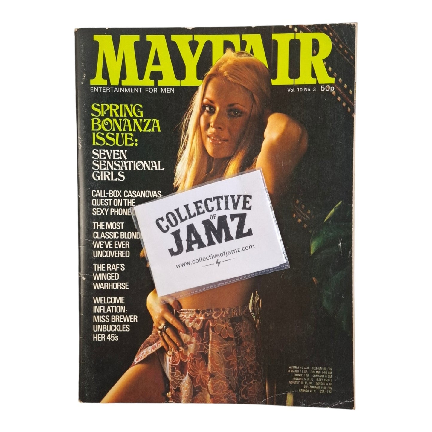 Mayfair Magazine Vol. 10 No. 3 March 1975 Eva Von Bork / Roxanne Brewer