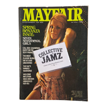 Mayfair Magazine Vol. 10 No. 3 March 1975 Eva Von Bork / Roxanne Brewer