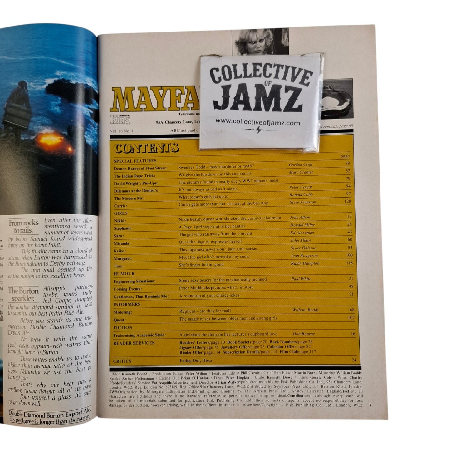Mayfair Magazine Vol. 16 No. 1 January 1981 Miranda Hobbs