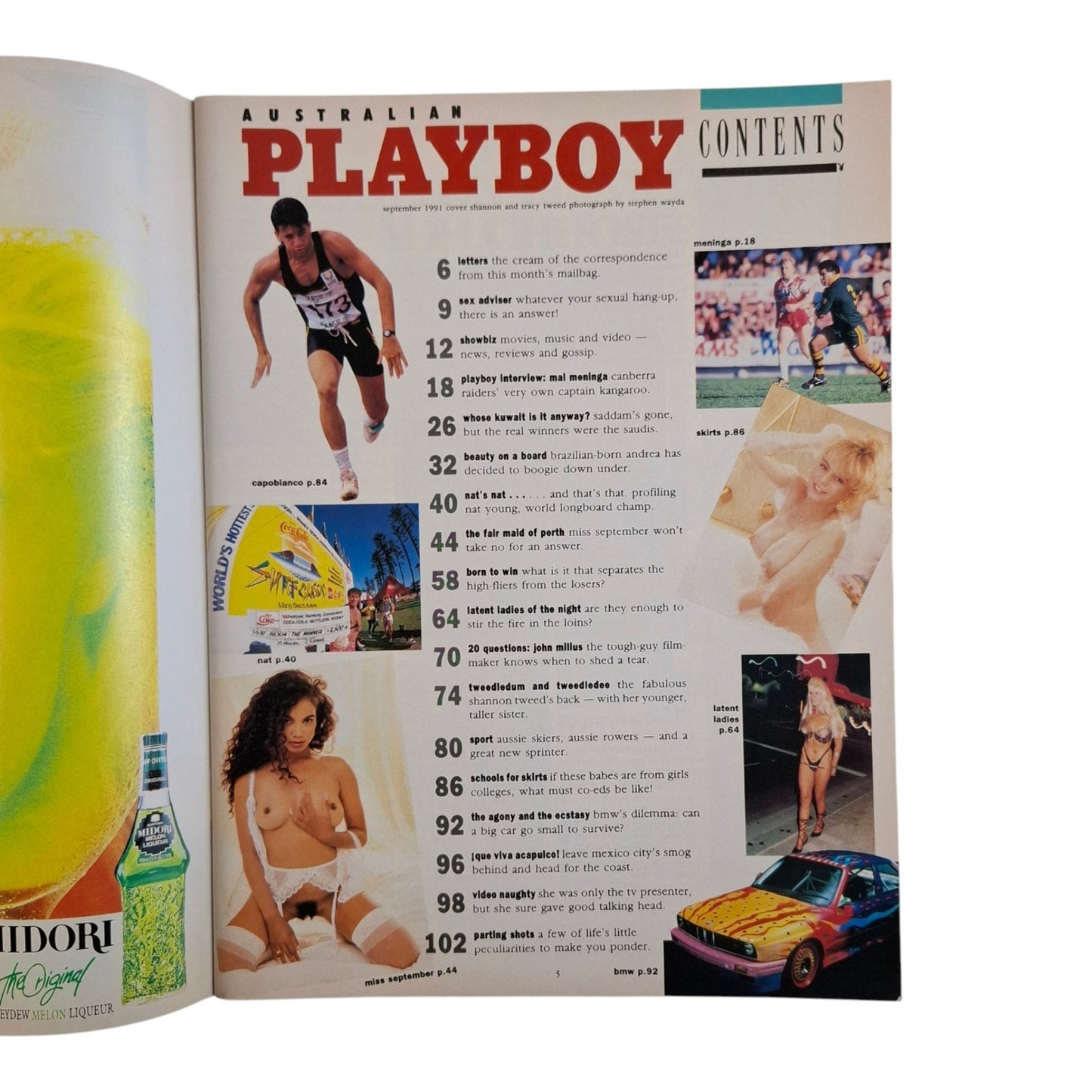 Australian Playboy Magazine September 1991 Shannon Tweed, Tracy Tweed