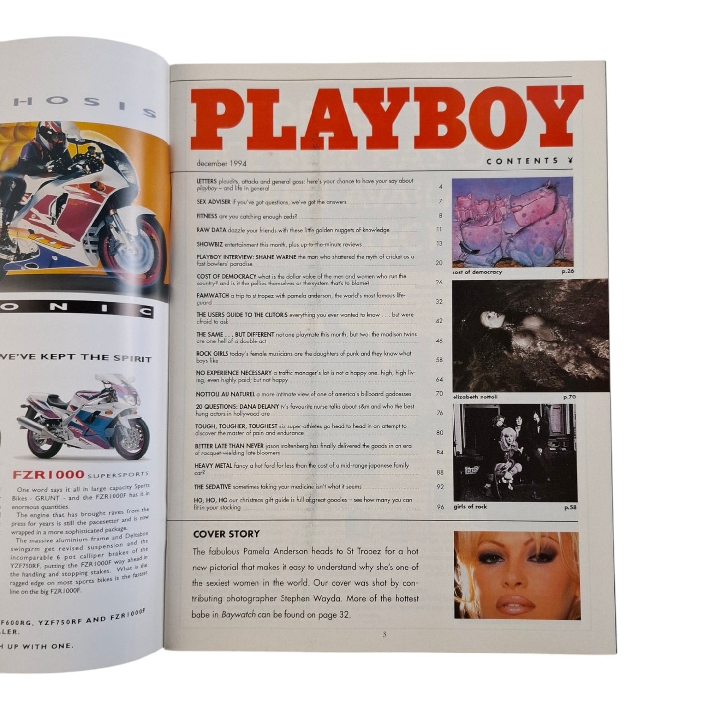Australian Playboy Magazine December 1994 Pamela Anderson, Tania Vanessa Madison