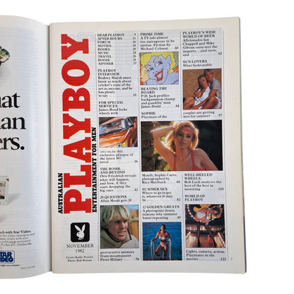 Australian Playboy Magazine November 1982 Kathy Pereira / Sophie Canne
