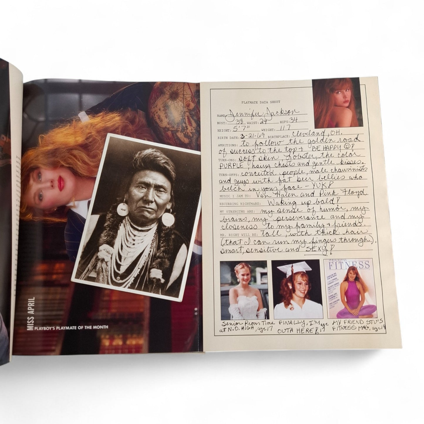 PLAYBOY MAGAZINE APRIL 1989 Erika Eleniak Jennifer Lyn Jackson