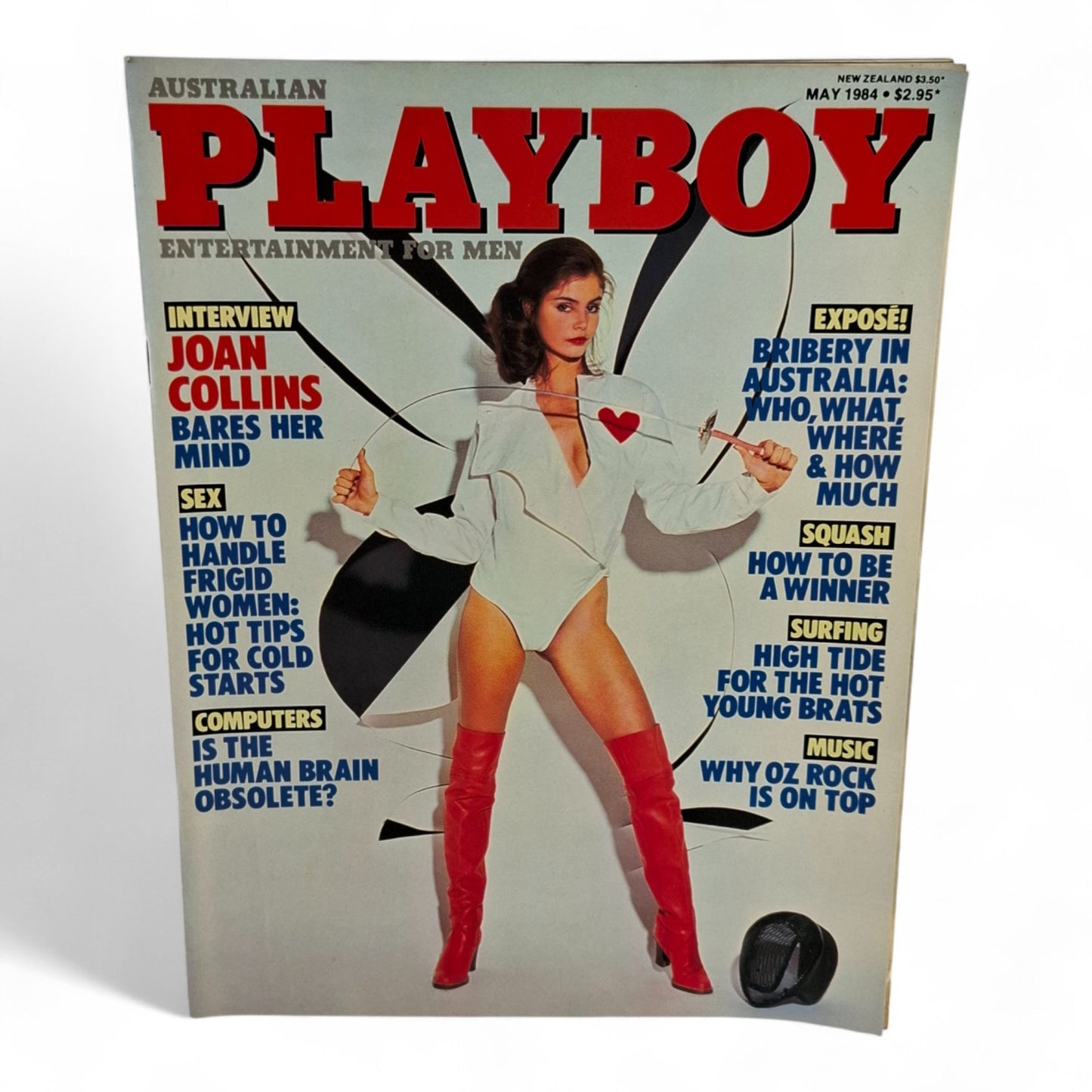 Australian PLAYBOY Magazine May 1984 Joan Collins Margaret Bailey