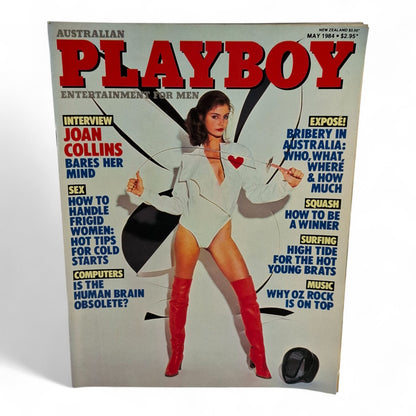 Australian PLAYBOY Magazine May 1984 Joan Collins Margaret Bailey