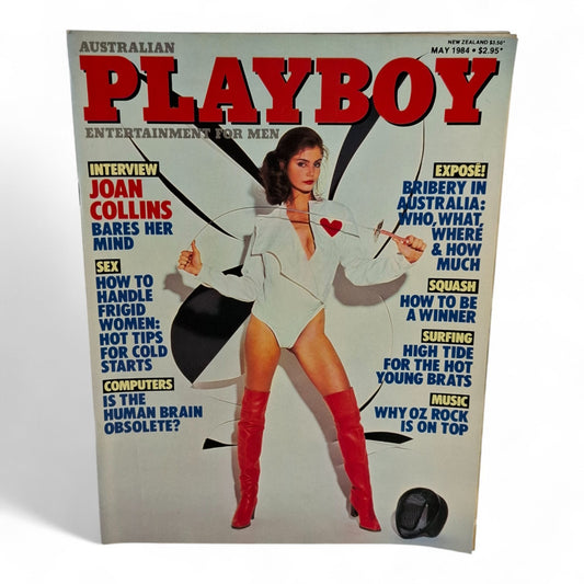 Australian PLAYBOY Magazine May 1984 Joan Collins Margaret Bailey