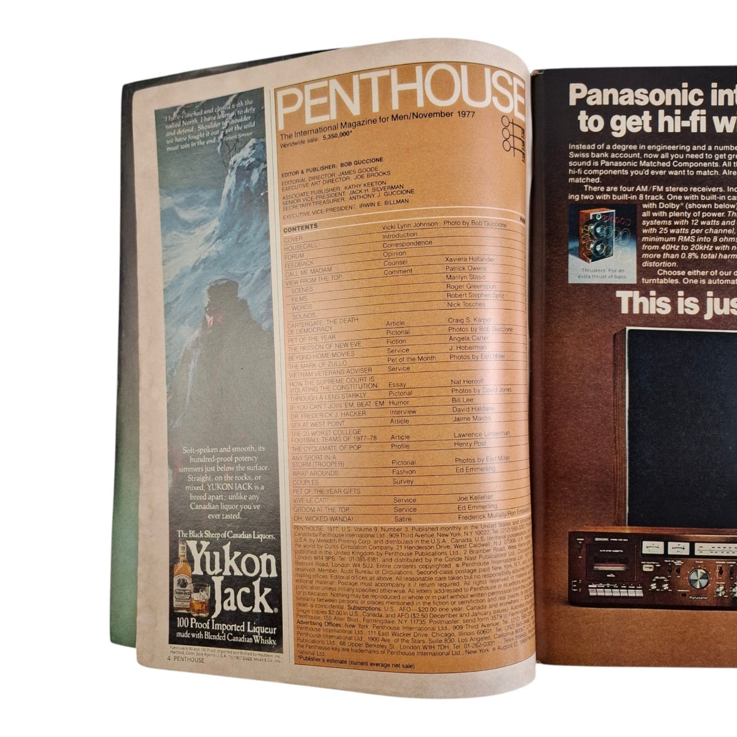 PENTHOUSE U.S Magazine November 1977 Debroah Zullo / Victoria Lynn Johnson