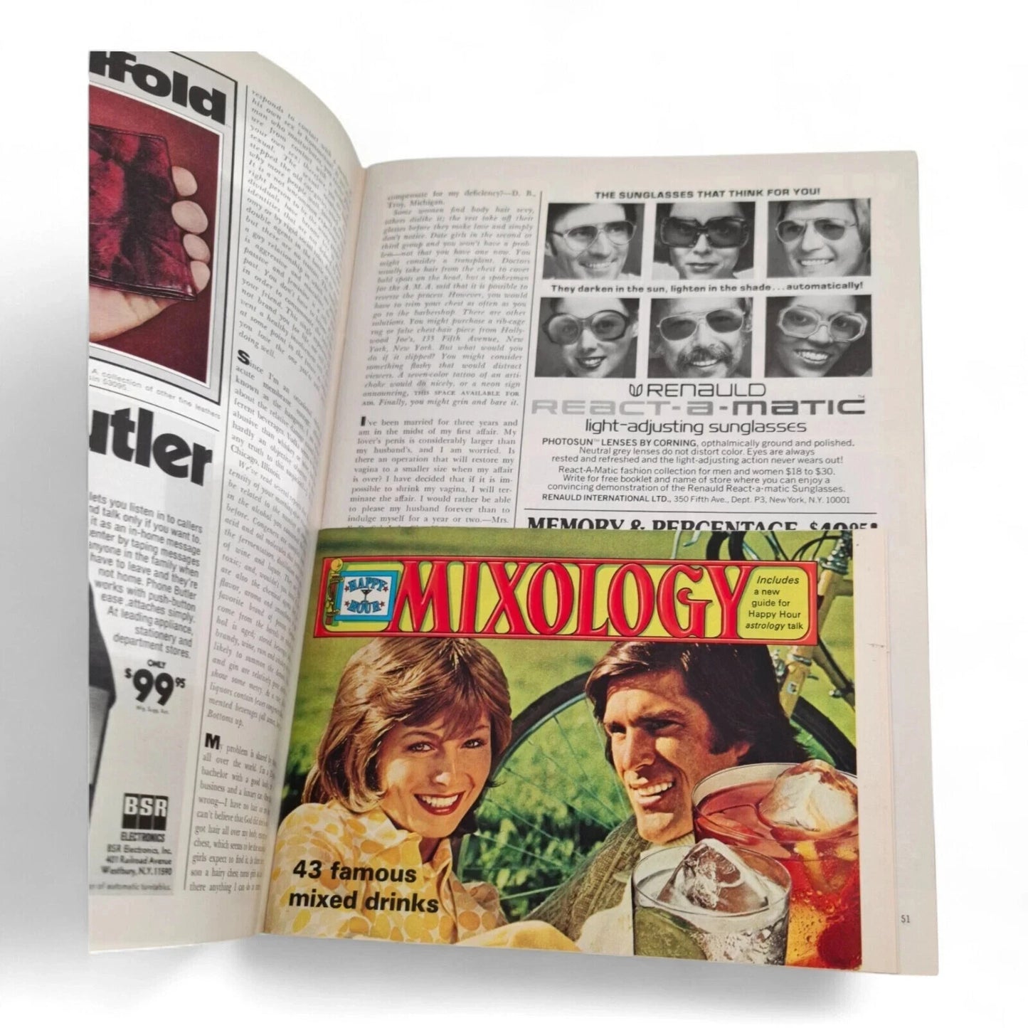 PLAYBOY MAGAZINE April 1974 Carron June Sliger Complete