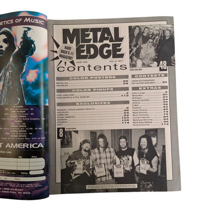 Metal Edge Magazine June 1998 Readers Choice Awards, Van Halen, Richie Sambora