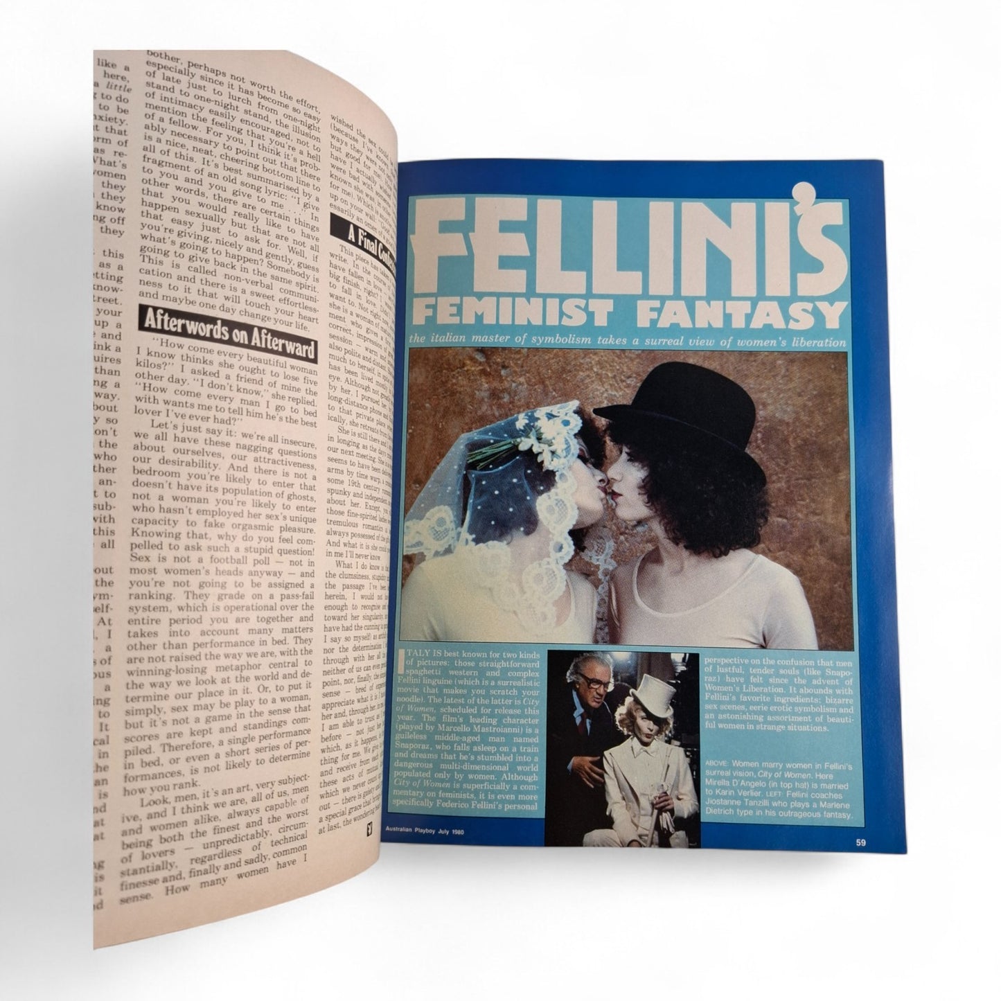 AUSTRALIAN PLAYBOY Magazine July 1980 Kim Wran Gabriella Monti