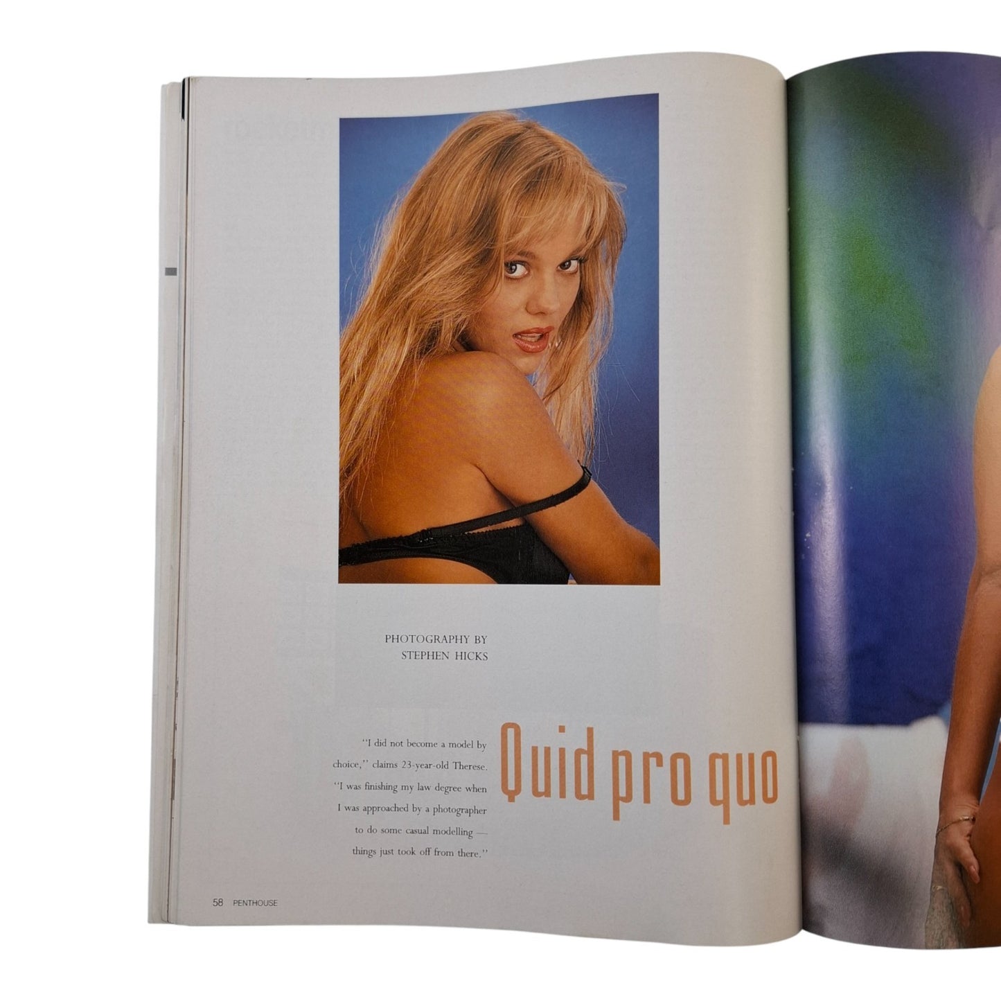 Australian Penthouse Magazine April 1992 Therese