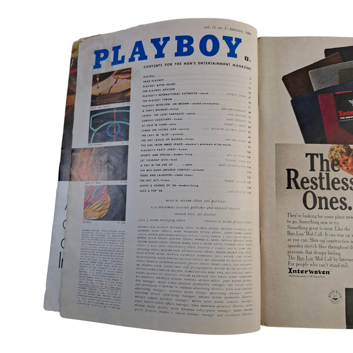 PLAYBOY Magazine February 1968 Nancy Harwood - Acceptable