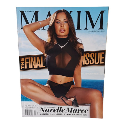 MAXIM Australia Magazine 2025 Issue 170 The Final Issue Narelle Maree