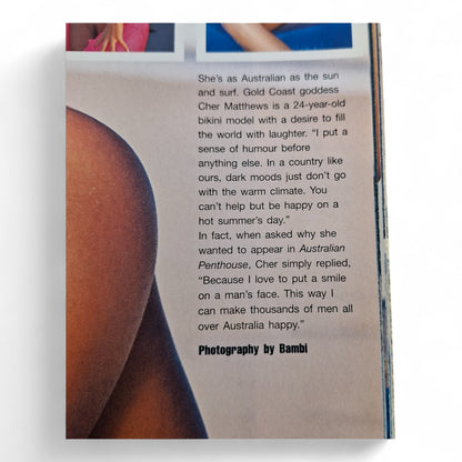 Australian Penthouse Magazine - Black Label February 2000 Cher Mathews